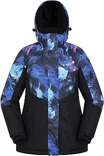 Mountain Warehouse Dawn Womens Ski Jacket - Snowproof, Warm Ladies Jacket, Fleece Lined Ski Coat, Adjustable Cuff, Hem & Hood - Ideal Ski Clothes In Winter