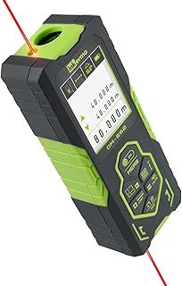 Laser Measurement Tool, Inkerma 262ft Bilateral Laser Distance Meter, DM-262 Laser Tape Measure with Color Backlit LCD Display, Real-Time Measuring, Angle Sensor, Pythagorean Mode, Area and Volume