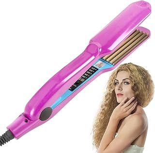 Hair Crimper - Women's Short Hair Crimpers with 5 Heat Settings, Volumizing & Styling for Fluffy Hairstyles, Corn & Waves