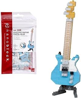 nanoblock - NBC-346 - Electric Guitar Pastel Blue Multicoloured