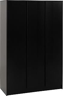 Seconique Malvern 3 Door Wardrobe in Black