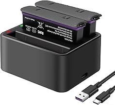 Action camera X4 battery 2500mAh 2 pieces and triple charger set for Insta360 X4 camera