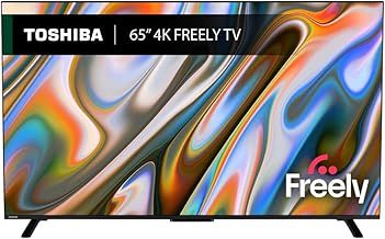 Toshiba 65”UV2F53DB 4K Smart VIDAA TV, Ultra HD, HDR10, Freely, Disney+, Prime Video, Netflix, Dolby Atmos, Dolby Vision, Sound by Onkyo, Works with Alexa, Works with Google Assistant, VIDAA Voice
