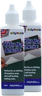 2 x Sticky Mat Adhesive Tacky Glue for Cutting Mats and Crafting Gyro-Cut® Compatible with CRICUT - Pack of 2 Bottles