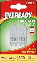 Eveready 40W 240V Halogen G9 Capsule Clear, white 2pk - S819