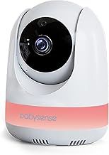 Babysense Add On Camera 1080p For Video Baby Monitor MaxView, Two-Way Talk-Back Audio, Long Range, Night Vision, RGB Night Light, Lullabies, Temperature Monitoring, For Indoor Usage