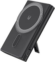 Power Bank, Magnetic Wireless 10000mAh Fast Charging Portable Charger with Stand, 3 Outputs USB C in/Out PD 22.5W Battery Pack for iPhone 12 13 14 15 16 /Plus/Mini/Pro/Pro Max