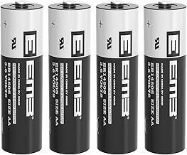EEMB ER14505 AA 3.6V 2700mAh Lithium Battery Li-SOCL₂ Non-Rechargeable Battery SB-AA11 LS14500 TL-5903 SL-360 ER14500 for Water Electricity Meter Gas PLC Facility Equipment Spare Generic Battery (4)