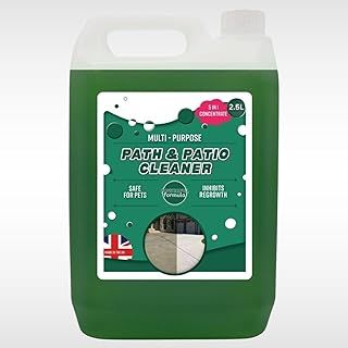 2.5L Spray And Leave Patio Cleaner Concentrate Moss Killer For Paths And Drives Patio Cleaner Pet Friendly For Patios Decking Fence Driveways Roofs & Block Paving