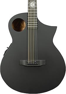 Lindo Neptune V3 All Black Electro Acoustic Guitar with F-4T Preamplifier - Matte Black (Steel Strings)