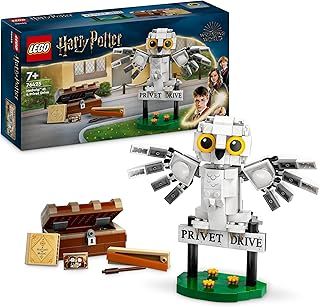LEGO Harry Potter Hedwig at 4 Privet Drive, Buildable Toy for 7 Plus Year Old Kids, Girls & Boys, with an Owl Figure, Independent Play Set, Small Wizarding World Gift Idea 76425