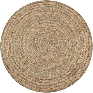 vidaXL Handmade Area Rug - Natural Braided Jute - 90 cm Round - Durable and Low Maintenance - Unique Home Décor Piece