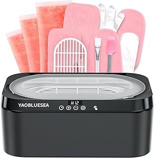 4L Paraffin Baths, 200W Paraffin Wax for Hand and Feet, Paraffin Kit with Automatic Lid, LED Touch Screen, 3 x 450g Paraffin, Thermal Gloves and Other Accessories