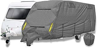 Purely Outdoors CoverPRO Premium Breathable 4-Ply Grey Caravan Cover With Free Hitch Cover (14-17ft)