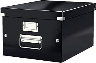 Leitz A4 Storage Box, Click and Store Range 60440095 - Medium, Black