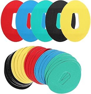 25pcs Adhesive Patches for Dexcom G6, Waterproof Sensor Protector Sensor Stickers Sensor Tape Skin Grip Universal Adhesive Patches Compatible with Dexcom G6 (5 Colors)