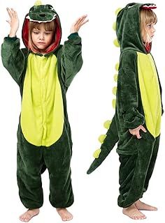 Seawhisper Halloween Animal Dinosaur Costume Kids Dino Onesie 18M-10