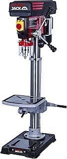LUMBER JACK Pillar Drill Press 16mm Capacity, Bench Top Professional Trade Use, Drilling with 12 Speeds, 600W Induction Motor, 16mm Chuck, Cast Iron Table