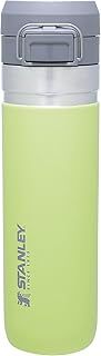 Stanley Quick Flip Stainless Steel Water Bottle 0.71L - Keeps Cold For 12 Hours - Leakproof - BPA-Free Thermal Flask - Dishwasher Safe - Cup Holder Compatible - Citron