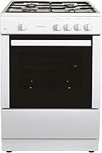 MAXI60GSF Single Cavity Gas Cooker, Integrated Grill, 60cm, White