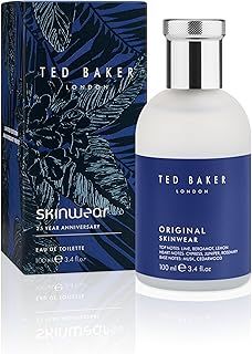 Ted Baker Skinwear EDT, woody masculine fragrance, zesty lime, bergamont and lemon top notes with sandalwood, amber and cedar base notes, 100ml