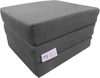 Adult Z Bed Memory Foam Fold out/Chairbed/Mattress | 10 Colour | Single (Grey)