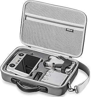 STARTRC Carrying Case for DJI Mini 4 Pro Accessories, Portable Travel Bag for DJI Mini 4 Pro Fly More Combo (for DJI RC 2 Controller)-Drone Shoulder Bag, Gray, Suitcase Set