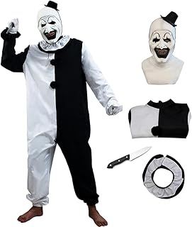 Halloween Clown Costume Bodysuit Art The Clown Cosplay Evil Killer Funny Costume Men and Women art the clown