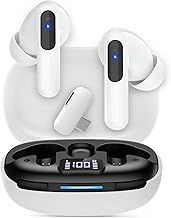 RYR 2.4GHz Wireless Gaming Earbuds, Bluetooth 5.3 in-Ear Headphones Bass Stereo, Gaming Earphones with Noise Cancelling Mic, LED Display, 36Hs Playtime for Meta Quest 3/2, PS5/4, VR, Switch, PC, Phone