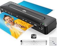 A3 Laminator Machine Laminating Machine - Cold and Thermal Laminator with Laminating Sheets for A3/A4/A5/A6, 5-in-1 Lamination Machine with Paper Trimmer and Corner Rounder for Home Office School