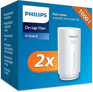 Philips Water Ontap Filter Cartridge AWP305/10 MICROFILTRATION, 1000 L Filtration Capacity, Double Pack