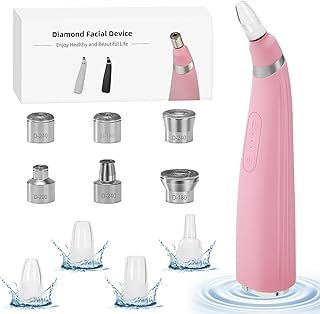2-in-1 Blackhead Remover, Pore Vacuum Cleaner & Microdermabrasion Machine with10 Suction Heads,USB Rechargeable Black Head Remover for Face at Home Beauty Device