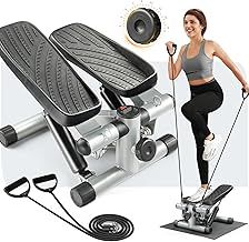 Mini Stepper Stair Stepper, Steppers for Exercise with 330LB Weight Capacity, Workout Equipment for Total Body Workout with Multiple Stability Design, Widened Foot Plate and Floor Mat