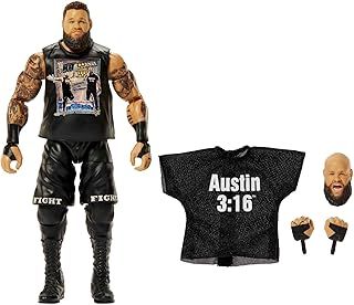 WWE Action Figures | WWE Elite Kevin Owens Figure with Accessories | Collectible Gifts, HKN86