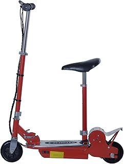 HOMCOM 120W Foldable Powered Scooters with 24V Rechargeable Battery, Adjustable Ride on Toy