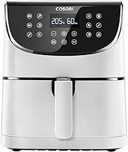 COSORI Air Fryer with 100 Recipes Cookbook,1700W Max XL 5.5 L Digital Touchscreen Air Fryers Oven with 11 Presets, Oil Free Hot Cooker, Nonstick Basket, White
