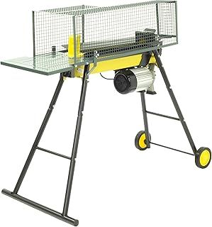 Platinum PLS7HWS 7 Ton Hydraulic Electric Log Splitter With Stand & Wheels, 2200W Motor 7 Tons Pressure, Safety Shut-Off & Cage Guard. Logs Upto 52cm in length & 25cm Diameter. - 2 Year Guarantee
