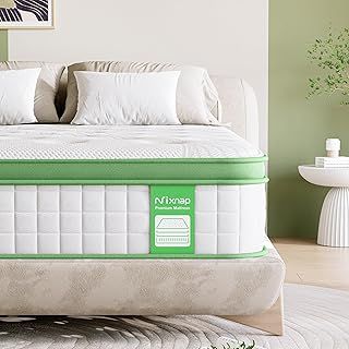 3FT Single Mattress, 10 Inch Hybrid Mattress with Gel Memory Foam & Individually Pocket Spring, 9-Zone Orthopedic, Medium Firm for Pressure & Back Pain Relief, 90x190x25cm