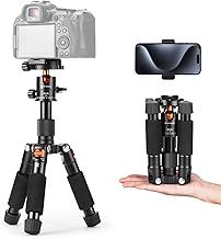 K&F Concept Mini Desktop Tripod, 20.5''/ 52cm Compact Desk Tripod with 360° Ball Head, 1/4'' Quick Release Plate for Camera Video Camcorder, Load up to 13.22 lbs/6 KG