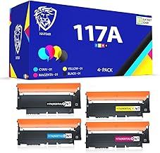 Replacement Compatible With HP 117A 4-Colour Black Cyan Magenta Yellow Toner Cartridges For HP Colour Laser 150 150a 150nw MFP 178nw 178nwg 179fng 179fnw 179fwg W2070A W2071A W2072A W2073A