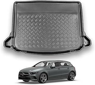 Boot Liner Compatible with Mercedes A Class 2018+ [W177] [Hatchback] Recyclable Plastic (PE) Tailored Fit Floor Guard Tray Black Custom Fitted Accessory Dog Friendly Waterproof with Raised Edges