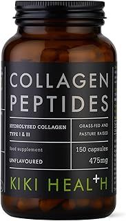 KIKI Health Bovine Collagen Peptides Capsules | 100% Hydrolyzed Supplement for Healthy Skin, Nails, Hair, Bones & Joints | Pure Unflavored Paleo & Keto-Friendly Supplements – 150 Vegicaps