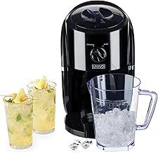 LIVIVO Electric Ice Crusher with Ice Scoop and Large Removable Hopper Box for Making Snow Cones, Blending Slushie, Cocktail, Frappe, Iced Tea and Coffee etc (Black)