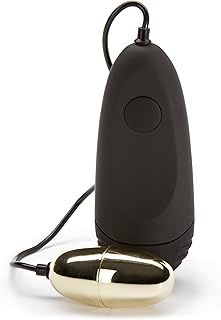 Lovehoney Power Play Love Egg Vibrator for Women - 2.5 Inch Love Egg with Wired Remote Control - Smooth 7 Function Vibrating Adult Sex Toy - Gold