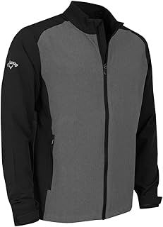 Callaway Golf Mens 2024 Full Zip Windproof Water Resistant Colour Block Jacket