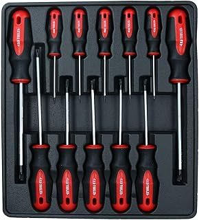 TORX/Star Screwdriver Set 12pc T6 - T45 with Cushioned Grip by AB Tools