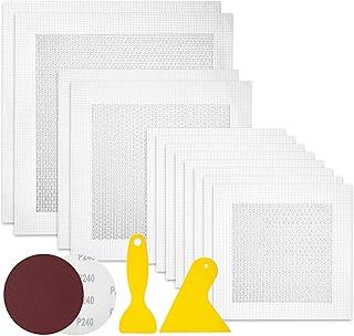 Suzmei Wall Repair Kit (16PC) - 3-Size Aluminum Mesh Patches 4"/6"/8" + Tools | Lifetime Anti-Crack Drywall Fix for Ceiling/Corners/Plaster | Commercial-Grade Adhesive