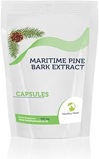 Maritime Pine Bark 100mg Veg Capsules – Antioxidant Supplement for Circulation, Skin Health, and Immune Support