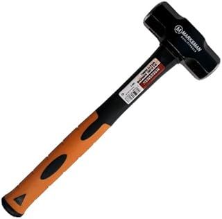 Sledge Hammer Short Handle Comfort Grip FIBREGLASS Rubber Shaft DIY Hardware New (4LB)