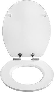 WOLTU Wooden Toilet Seat, Soft Close Toilet Seat,Premium Loo Seat with Strong Hinge Ideal for Standard Toilet